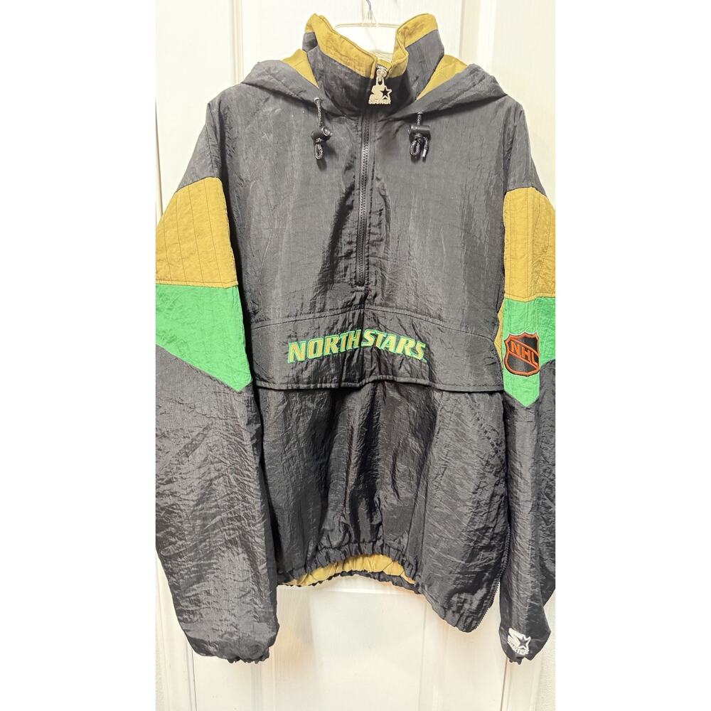 Vintage Starter Dallas Stars NHL Hockey Puffer Jacket Mens Size XL **Read**